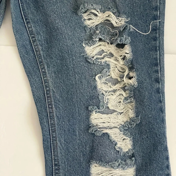 90s Boyfriend Vanilla Star Distressed Super High Rise Jeans sz 13 - Picture 3 of 11